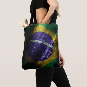 Bolso De Tela Bandera de seda de Brasil