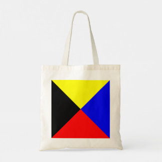Bolso De Tela Bandera de señal marítima Zulu ICS