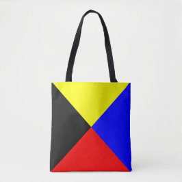 Bolso De Tela Bandera de señal marítima Zulu ICS