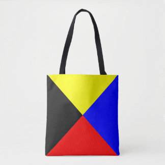 Bolso De Tela Bandera de señal marítima Zulu ICS