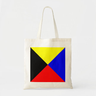 Bolso De Tela Bandera de señal marítima Zulu ICS