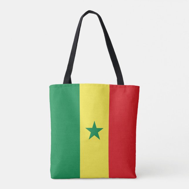Bolso De Tela Bandera de Senegal (Reverso)