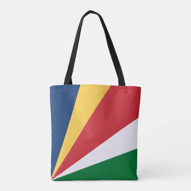 Bolso De Tela Bandera de Seychelles (Reverso)