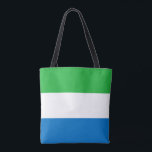 Bolso De Tela Bandera de Sierra Leona<br><div class="desc">Bandera patriótica de Sierra Leona.</div>