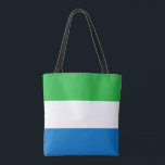 Bolso De Tela Bandera de Sierra Leona<br><div class="desc">Bandera patriótica de Sierra Leona.</div>
