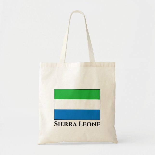 Bolso De Tela Bandera de Sierra Leona (Frente)