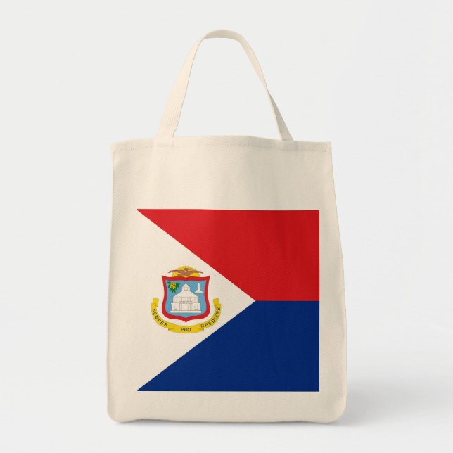 Bolso De Tela Bandera de Sint Maarten (Frente)