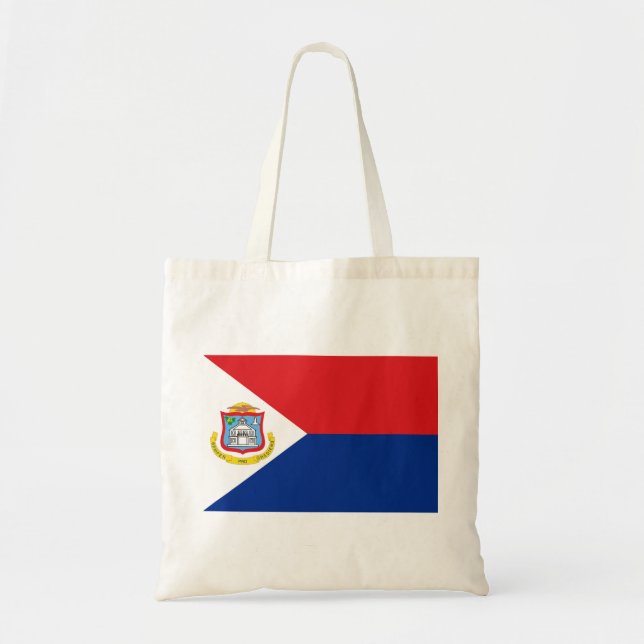 Bolso De Tela Bandera de Sint Maarten (Frente)