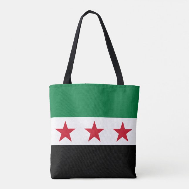 Bolso De Tela Bandera de Siria (Reverso)