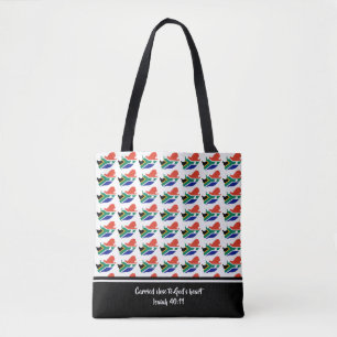 Bolso De Tela BANDERA DE SUDÁFRICA Escritura cristiana de Isaías