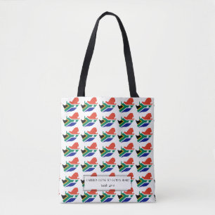 Bolso De Tela BANDERA DE SUDÁFRICA Escritura Isaiah Christian