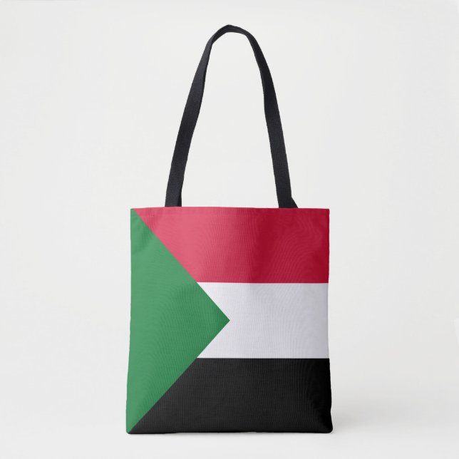 Bolso De Tela Bandera de Sudán (Anverso)