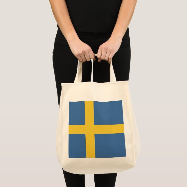 Bolso De Tela Bandera de Suecia (Anverso (producto))