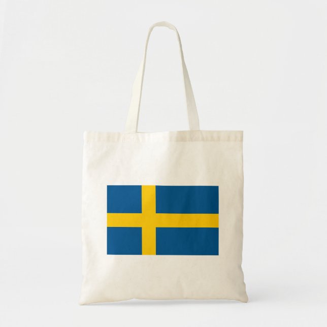 Bolso De Tela Bandera de Suecia (Frente)