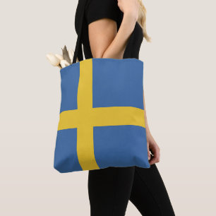 Bolso De Tela Bandera de Suecia