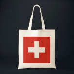 Bolso De Tela Bandera de Suiza - cruz blanca<br><div class="desc">La bandera de Suiza está formada por una bandera roja con una cruz blanca en el centro. El color rojo de la bandera suiza es ideal para eventos deportivos, decoración casera, restaurantes, bares y viajes. Se puede agregar o eliminar texto y se pueden modificar los tamaños. #suiza #swiss #whitecross #bandera...</div>