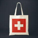Bolso De Tela Bandera de Suiza - cruz blanca<br><div class="desc">La bandera de Suiza está formada por una bandera roja con una cruz blanca en el centro. El color rojo de la bandera suiza es ideal para eventos deportivos, decoración casera, restaurantes, bares y viajes. Se puede agregar o eliminar texto y se pueden modificar los tamaños. #suiza #swiss #whitecross #bandera...</div>
