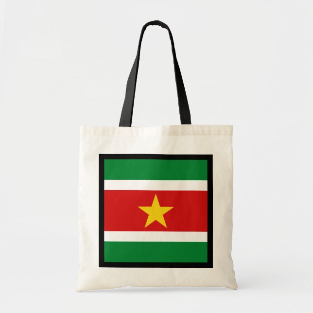 Bolso De Tela Bandera de Surinam (Frente)