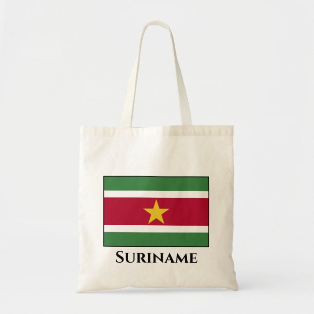 Bolso De Tela Bandera de Surinam (Frente)