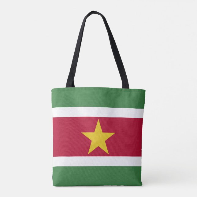 Bolso De Tela Bandera de Surinam (Reverso)