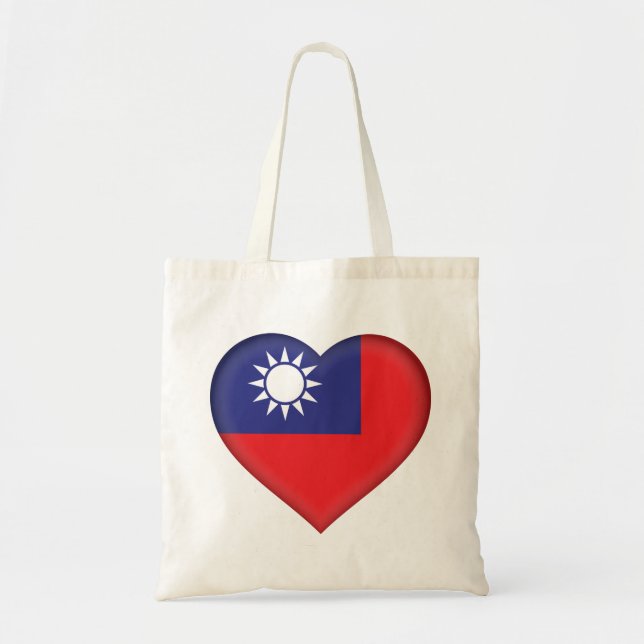 Bolso De Tela Bandera de Taiwán (Frente)