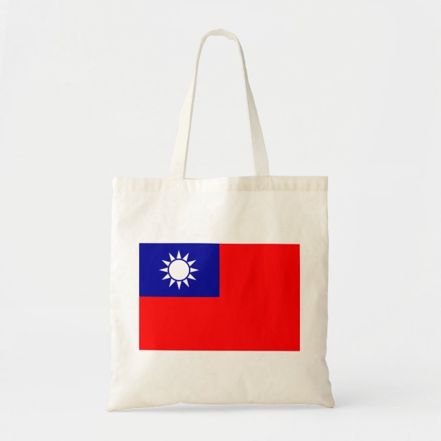 Bolso De Tela Bandera de Taiwán (Frente)