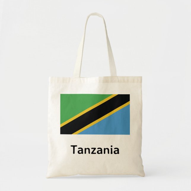 Bolso De Tela Bandera de Tanzania (Frente)