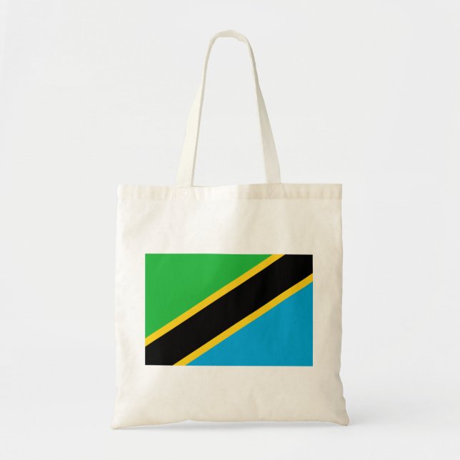 Bolso De Tela Bandera de Tanzania (Frente)
