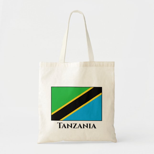 Bolso De Tela Bandera de Tanzania (Frente)