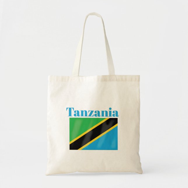 Bolso De Tela Bandera de Tanzania (Frente)