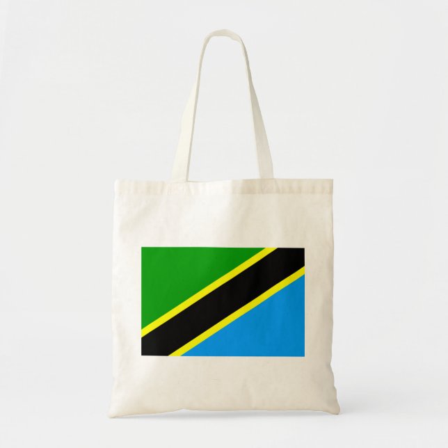 Bolso De Tela Bandera de Tanzania (Frente)