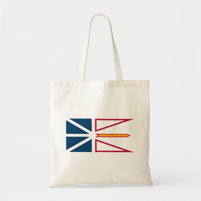 Bolso De Tela Bandera de Terranova y Labrador (Canadá) (Frente)