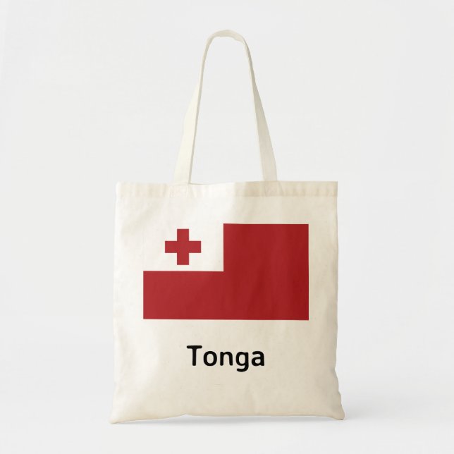 Bolso De Tela Bandera de Tonga (Frente)