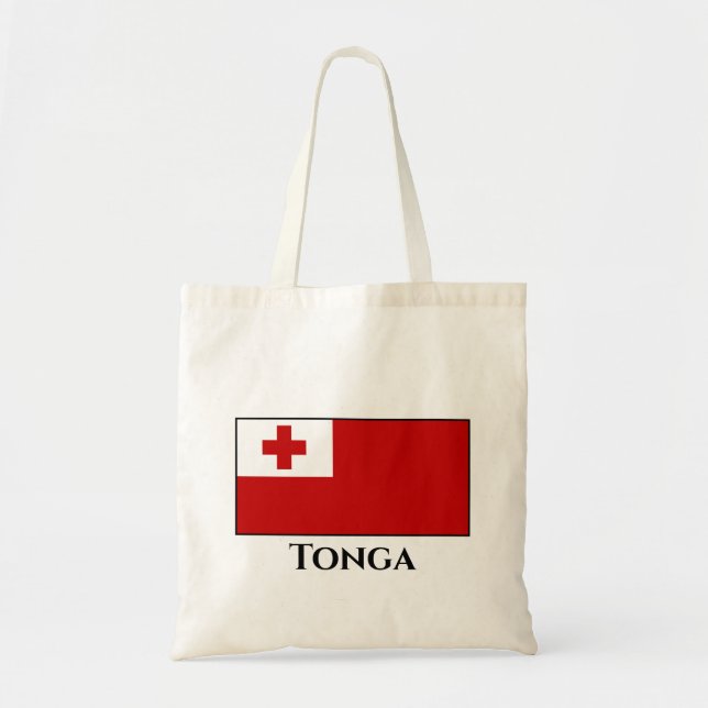 Bolso De Tela Bandera de Tonga (Frente)