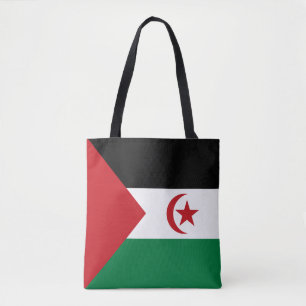 Bolso De Tela Bandera de Tote de la República Árabe Saharaui Dem