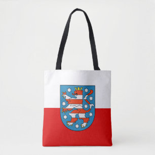 Bolso De Tela Bandera de Turingia Tote Bag