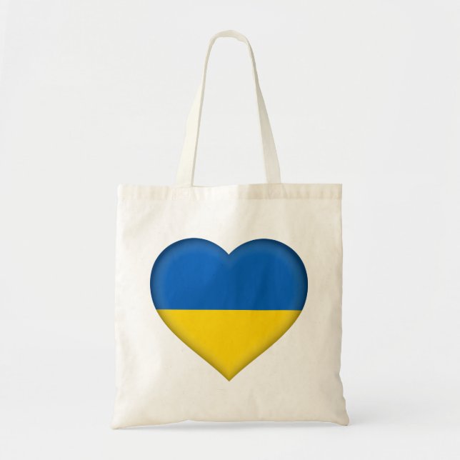 Bolso De Tela Bandera de Ucrania (Frente)