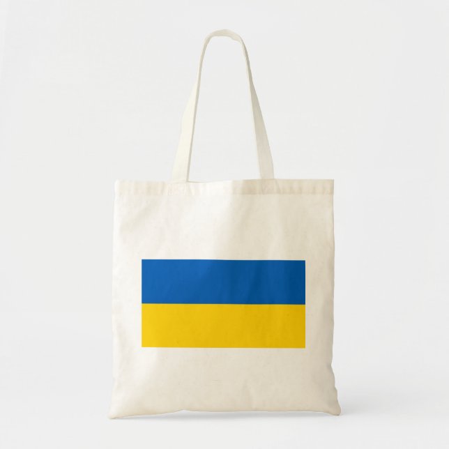 Bolso De Tela Bandera de Ucrania (Frente)