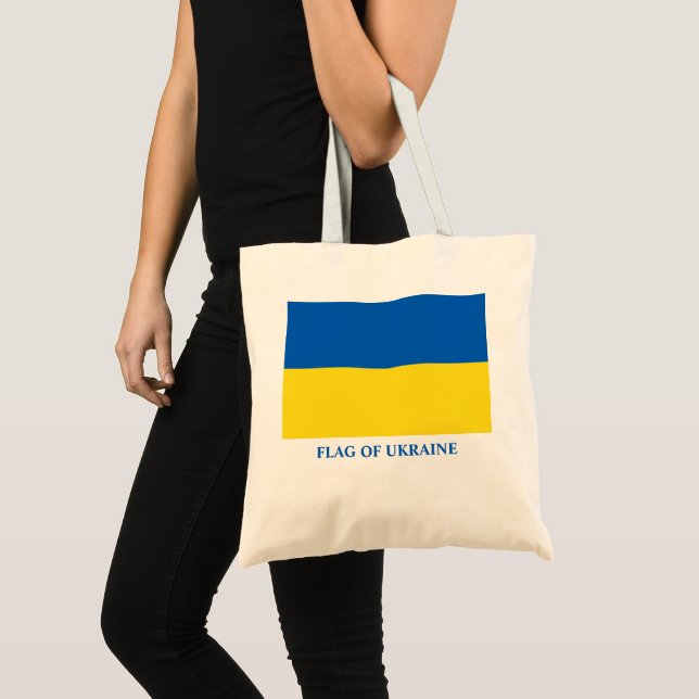 Bolso De Tela Bandera de Ucrania (Anverso (producto))
