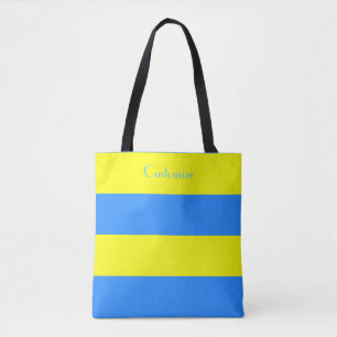 Bolso De Tela Bandera de Ucrania azul Thunder_Cove