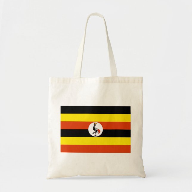 Bolso De Tela Bandera de Uganda (Frente)
