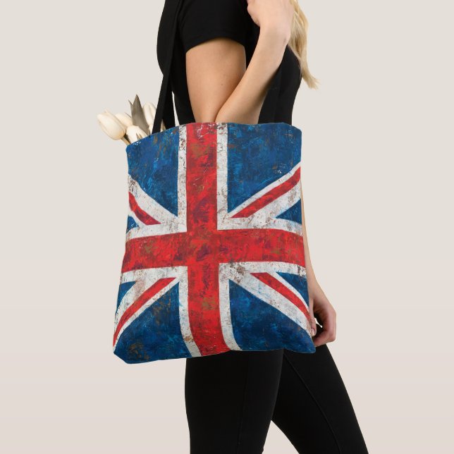 Bolso De Tela Bandera de Union Jack apenada (Detalle)