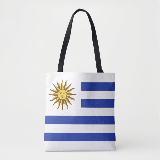Bolso De Tela Bandera de Uruguay (Anverso)