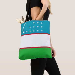 Bolso De Tela Bandera de Uzbekistán