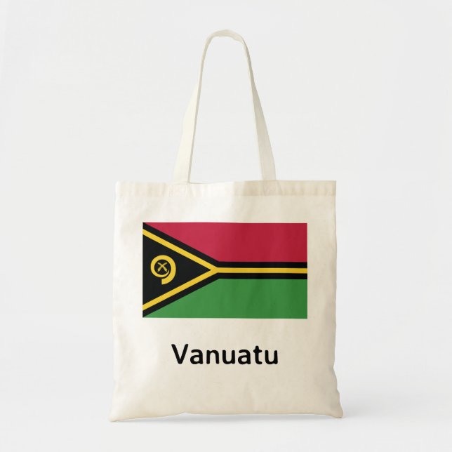 Bolso De Tela Bandera de Vanuatu (Frente)
