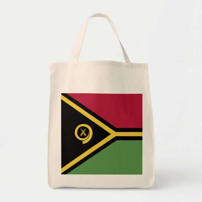 Bolso De Tela Bandera de Vanuatu (Frente)