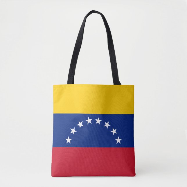 Bolso De Tela Bandera de Venezuela (Anverso)