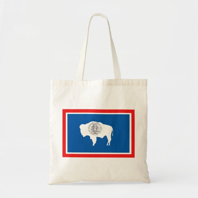 Bolso De Tela Bandera de Wyoming (Frente)