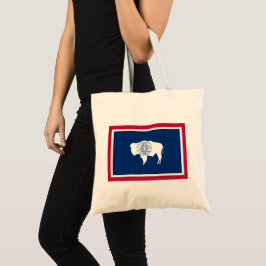 Bolso De Tela Bandera de Wyoming