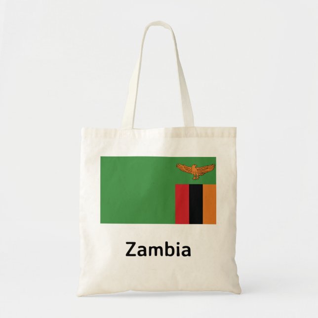 Bolso De Tela Bandera de Zambia (Frente)